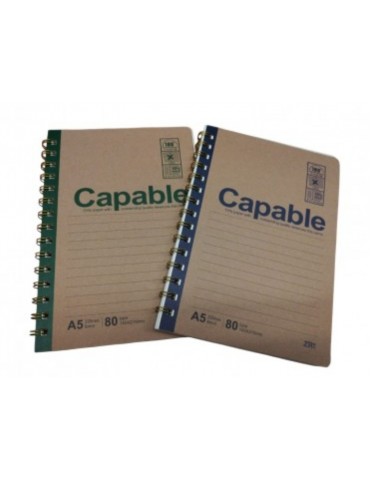 CUADERNO A5 KRAFT 80 HJS 